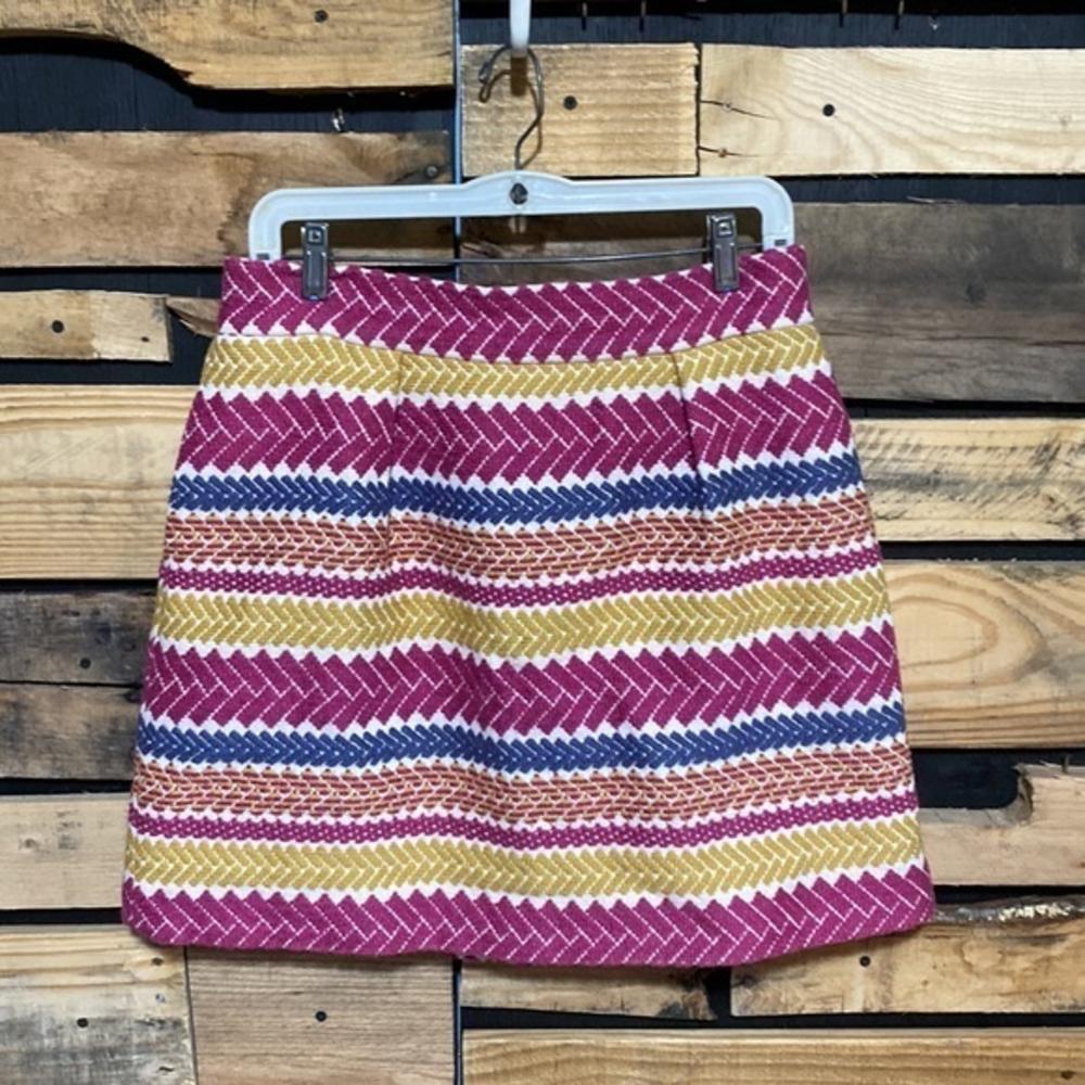 Anthropologie Nomad Morgan Carper Jacquard Skirt Size‎ Large